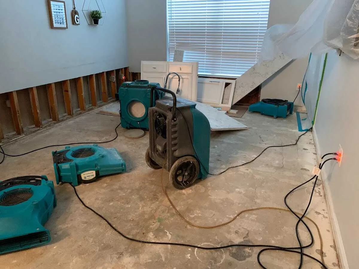 Dehumidifier in flood-cut room for Water Extraction & Removal in Towamencin